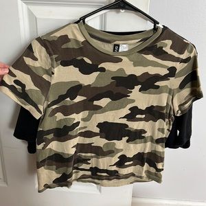 H&M CAMO CROP